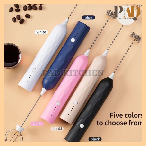 WHISK Alat Kocok Telur Elektrik Pengaduk Kopi Elektrik Cappuccino Maker Mini Electric Hand Mixer